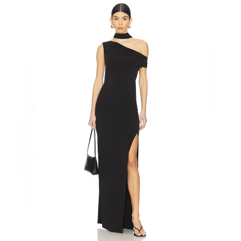 LPA Lia Maxi Dress in Black